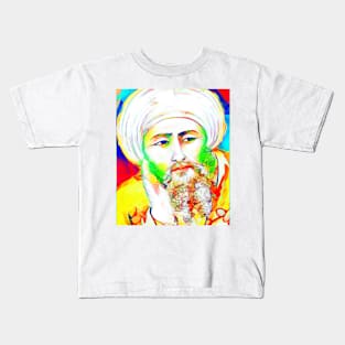 Averroes Colourful Portrait | Averroes Artwork 11 Kids T-Shirt